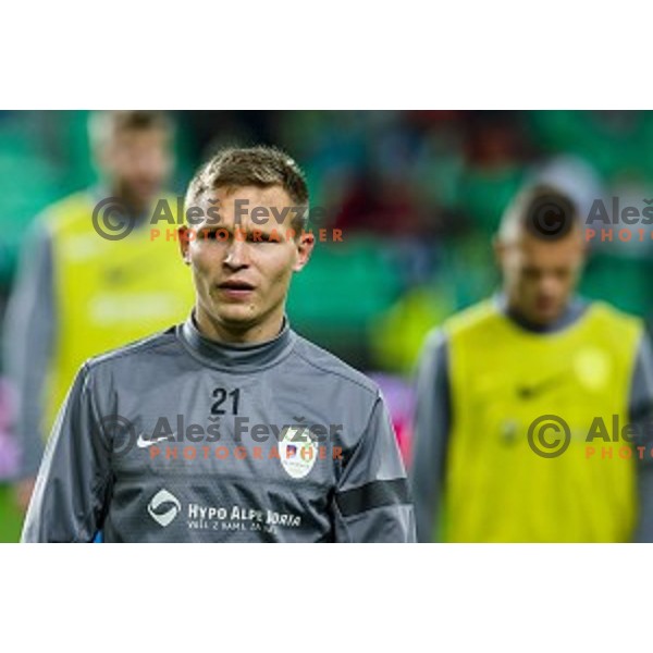 Martin Milec in action during football match Slovenia - Colombia, Src Stozice, Ljubljana, Slovenia, 18.11.2014