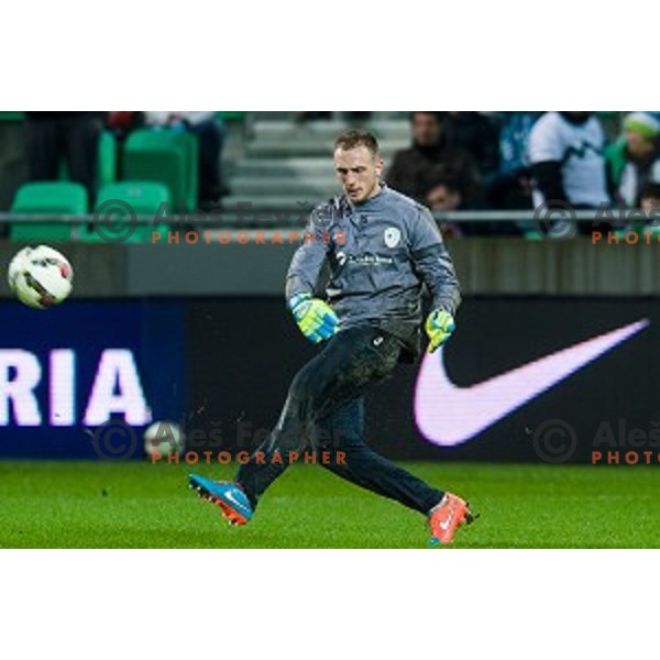 Jan Oblak in action during football match Slovenia - Colombia, Src Stozice, Ljubljana, Slovenia, 18.11.2014