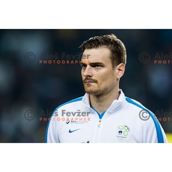 Nejc Pecnik in action during football match Slovenia - Colombia, Src Stozice, Ljubljana, Slovenia, 18.11.2014