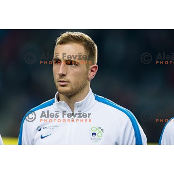 Jan Oblak in action during football match Slovenia - Colombia, Src Stozice, Ljubljana, Slovenia, 18.11.2014