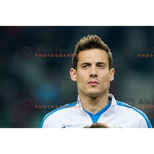 Goran Cvijanovic in action during football match Slovenia - Colombia, Src Stozice, Ljubljana, Slovenia, 18.11.2014