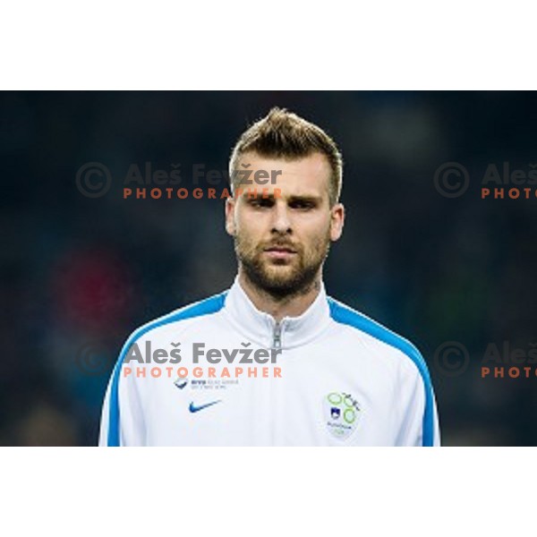 Zeljko Filipovic in action during football match Slovenia - Colombia, Src Stozice, Ljubljana, Slovenia, 18.11.2014