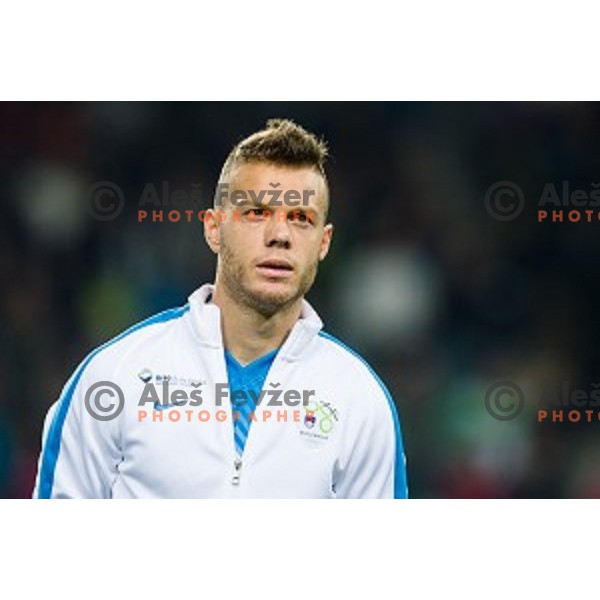 Dejan Lazarevic in action during football match Slovenia - Colombia, Src Stozice, Ljubljana, Slovenia, 18.11.2014