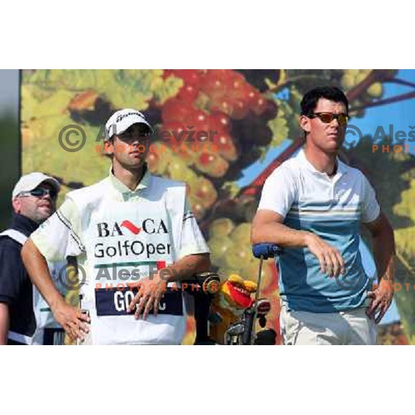 Caddie Burnik and Gojcic at second round of BA-CA Open in Fontana, Austria 8.June 2007. Photo by Ales Fevzer 