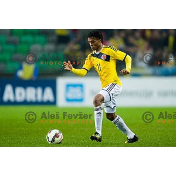 Juan Cuardado in action during football match Slovenia - Colombia, Src Stozice, Ljubljana, Slovenia, 18.11.2014