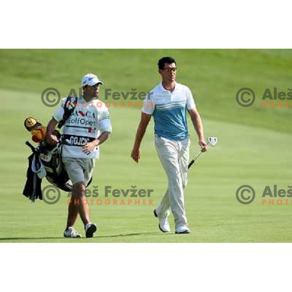 Caddie Burnik and Gojcic at second round of BA-CA Open in Fontana, Austria 8.June 2007. Photo by Ales Fevzer 