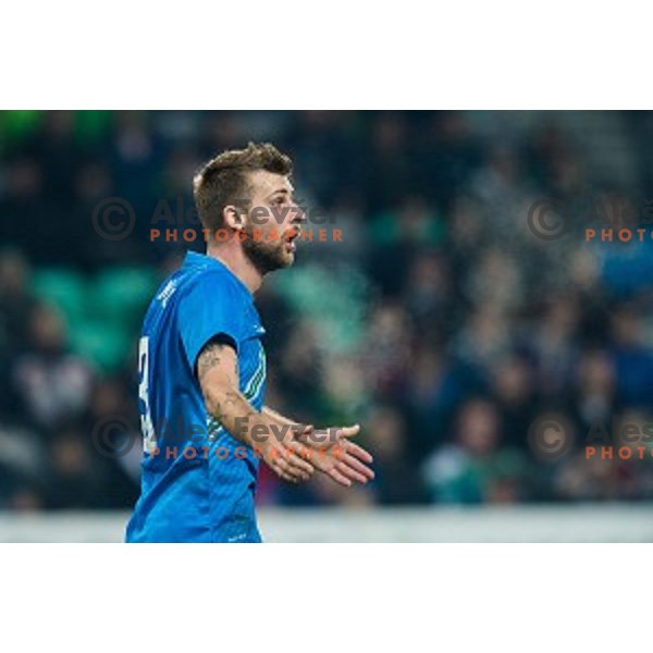 Zeljko Filipovic in action during football match Slovenia - Colombia, Src Stozice, Ljubljana, Slovenia, 18.11.2014