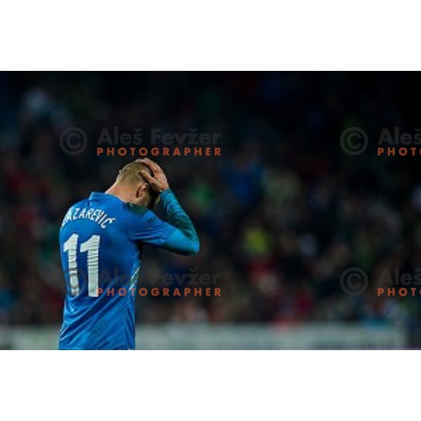 Dejan Lazarevic in action during football match Slovenia - Colombia, Src Stozice, Ljubljana, Slovenia, 18.11.2014