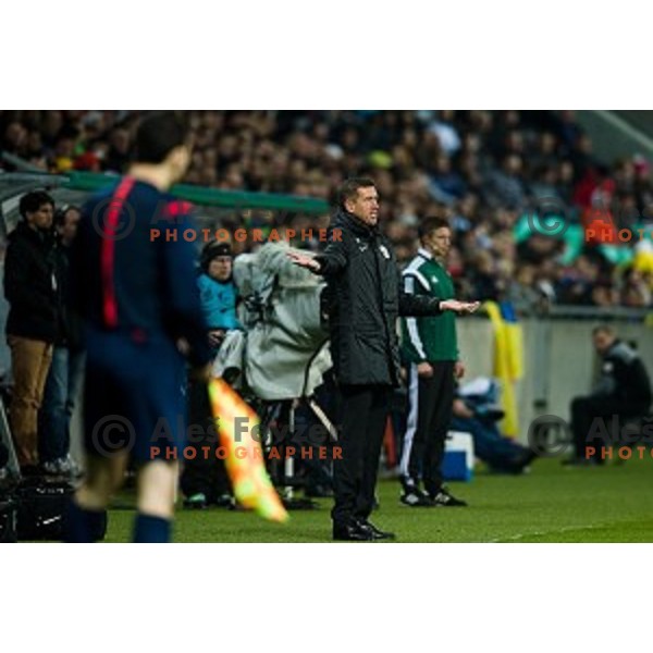Srecko Katanec in action during football match Slovenia - Colombia, Src Stozice, Ljubljana, Slovenia, 18.11.2014