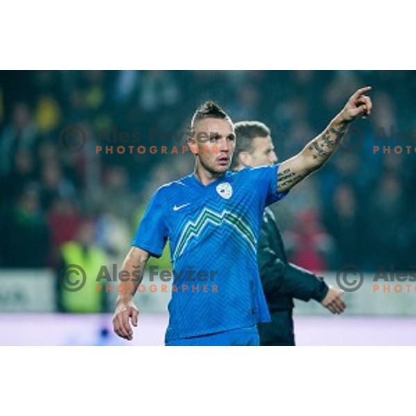 Jasmin Kurtic in action during football match Slovenia - Colombia, Src Stozice, Ljubljana, Slovenia, 18.11.2014