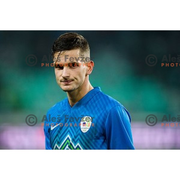 Petar Stojanovic in action during football match Slovenia - Colombia, Src Stozice, Ljubljana, Slovenia, 18.11.2014