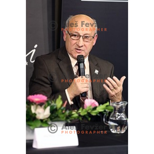 Bogdan Gabrovec - candidate for position of President of Slovenia Olympic Committee during STA press conference in Maxi klub, Ljubljana on November 19, 2014. 