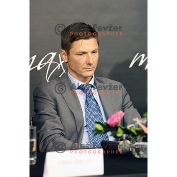Andraz Vehovar-candidate for position of President of Slovenia Olympic Committee during STA press conference in Maxi klub, Ljubljana on November 19, 2014. 