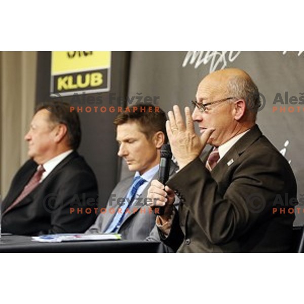 Bogdan Gabrovec - candidate for position of President of Slovenia Olympic Committee during STA press conference in Maxi klub, Ljubljana on November 19, 2014. 
