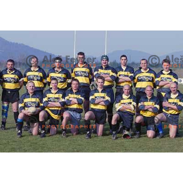 Action during rugby match of Ragby team Bezigrad at Stanezice Oval, Ljubljana on September 2003