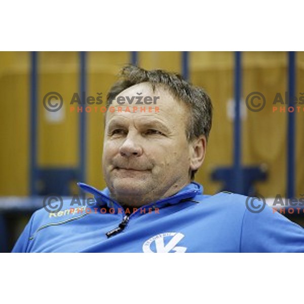 Ivan Vajdl, head coach of Gorenje Velenje during handball match Celje PL-Gorenje Velenje in round 11 of 1.NLB leasing league, played in Zlatorog Hall, Celje, Slovenia on November 19, 2014