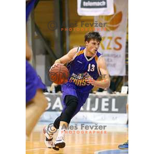 Aljaz Korosec at basketball match Grosbasket-Helios Suns in Telemach league, Grosuplje, Slovenia on November 22,2014