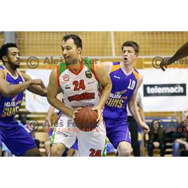 Zeljko Zagorac at basketball match Grosbasket-Helios Suns in Telemach league, Grosuplje, Slovenia on November 22,2014