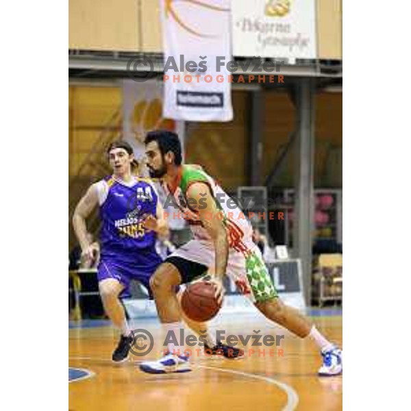 Mensud Julevic basketball match Grosbasket-Helios Suns in Telemach league, Grosuplje, Slovenia on November 22,2014
