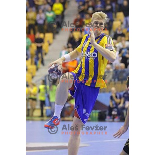 Michal Kasal at handball match Celje Pivovarna Lasko-Rhein Neckar Lowen in EHF Champions league, played in Zlatorog Hall, Celje, Slovenia on November 23, 2014