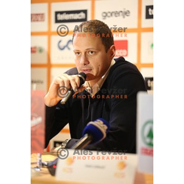 Raso Nesterovic during KZS press conference for upcoming All star game. Conference was taken place in brewery Union in Ljubljana, Slovenia on December 3, 2014