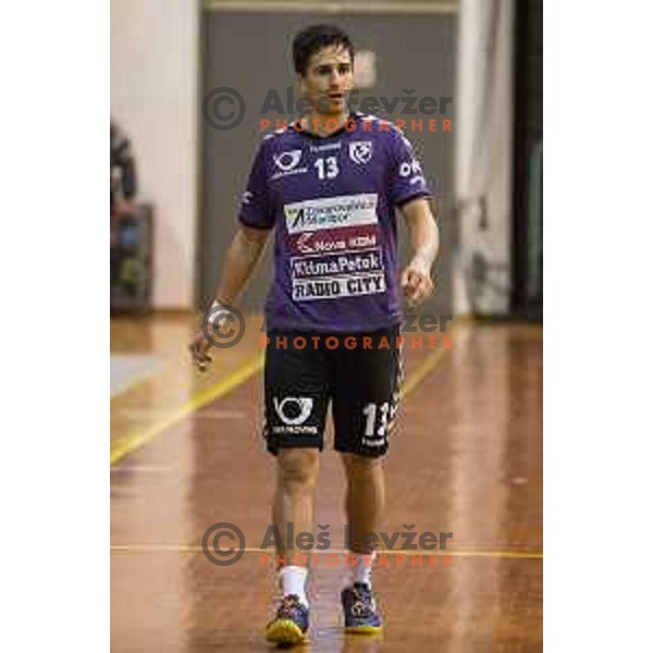 Tadej Sok in action during handball match Maribor Branik - Celje pivovarna Lasko, Maribor 3.12.2014, Tabor Hall