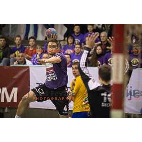 Darko Cingesar in action during handball match Maribor Branik - Celje pivovarna Lasko, Maribor 3.12.2014, Tabor Hall