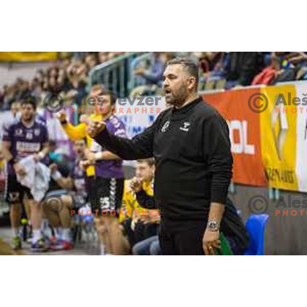 Boris Denic in action during handball match Maribor Branik - Celje pivovarna Lasko, Maribor 3.12.2014, Tabor Hall