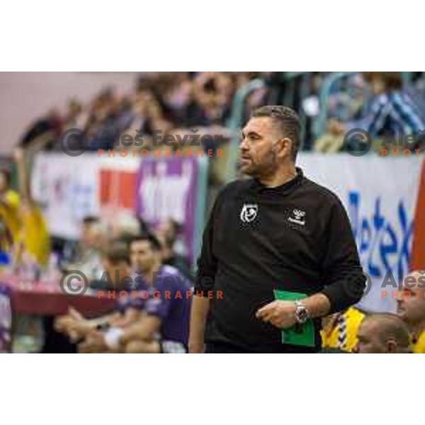 Boris Denic in action during handball match Maribor Branik - Celje pivovarna Lasko, Maribor 3.12.2014, Tabor Hall