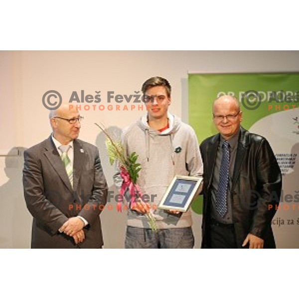 Marino Kegel at Disabled Sportsman of the year in Slovenia event in Austria Trend Hotel, Ljubljana, on December 8, 2014