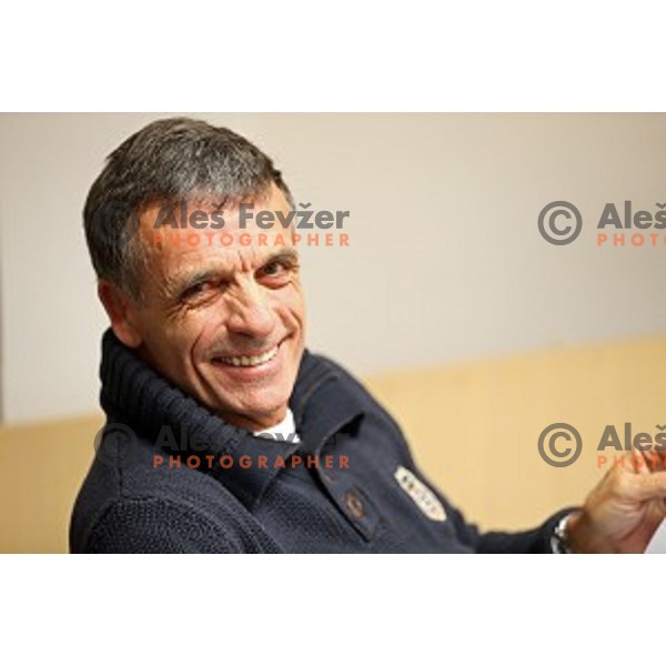 Vlado Makuc during Alpine section of Slovenia ski federation meeting in Ljubljana on December 10, 2014