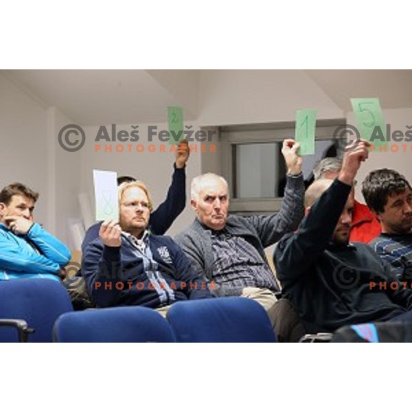 Alpine section of Slovenia ski federation meeting in Ljubljana on December 10, 2014