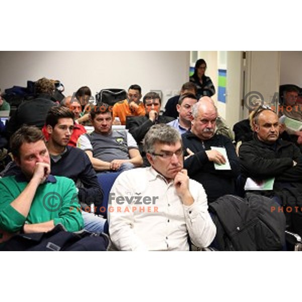 Alpine section of Slovenia ski federation meeting in Ljubljana on December 10, 2014