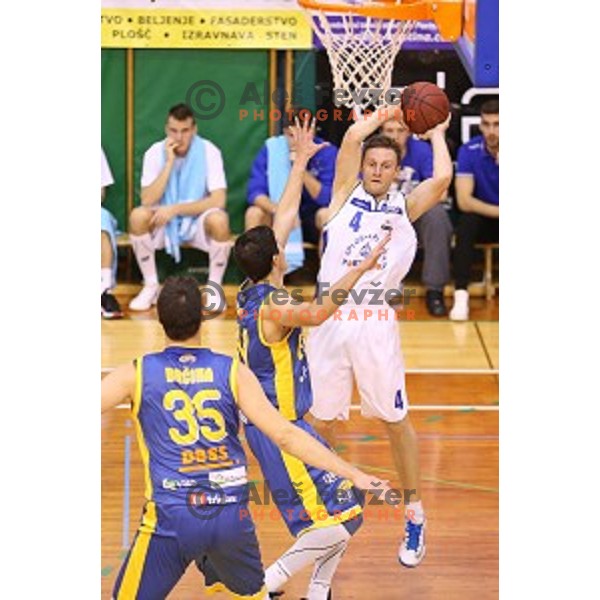 of Portoroz in action during Telemach league match Portoroz-Elektra Sostanj, played in Lucija, Slovenia on December 13, 2014