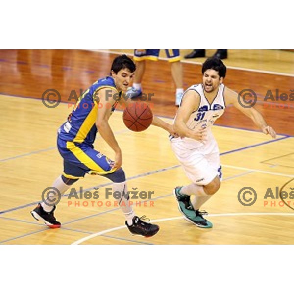 of Portoroz in action during Telemach league match Portoroz-Elektra Sostanj, played in Lucija, Slovenia on December 13, 2014