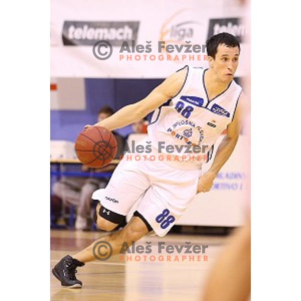 of Portoroz in action during Telemach league match Portoroz-Elektra Sostanj, played in Lucija, Slovenia on December 13, 2014