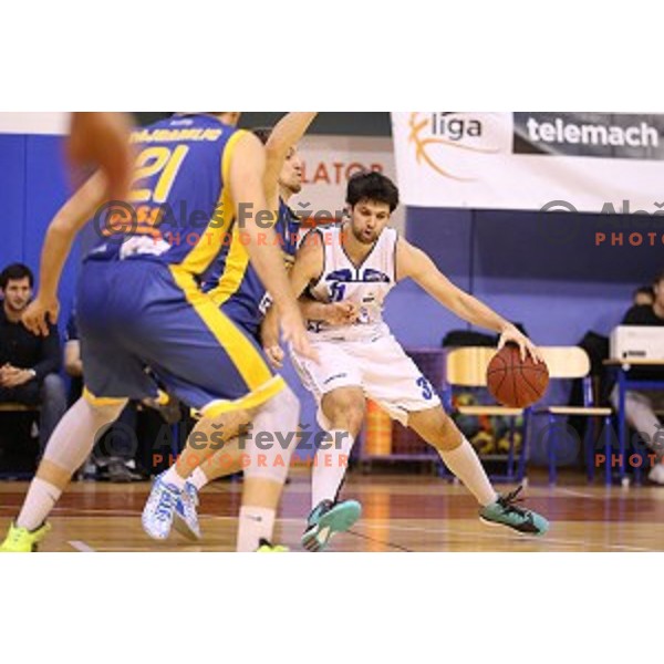 of Portoroz in action during Telemach league match Portoroz-Elektra Sostanj, played in Lucija, Slovenia on December 13, 2014