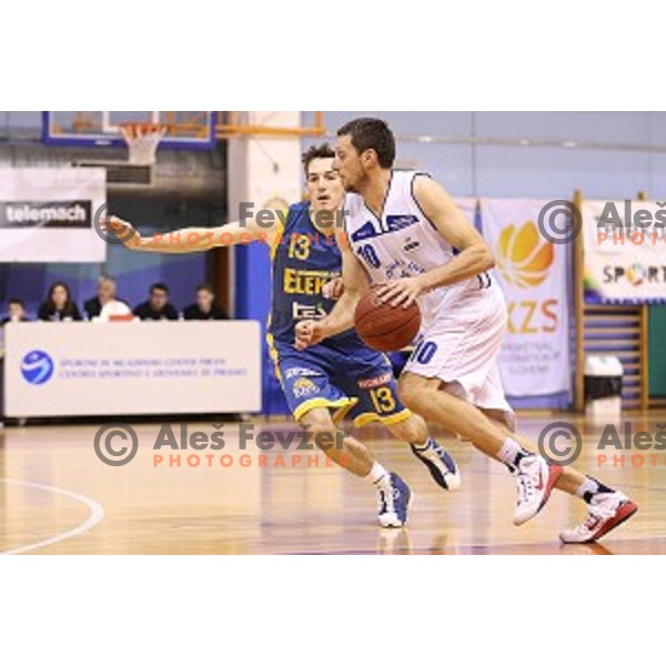 of Portoroz in action during Telemach league match Portoroz-Elektra Sostanj, played in Lucija, Slovenia on December 13, 2014