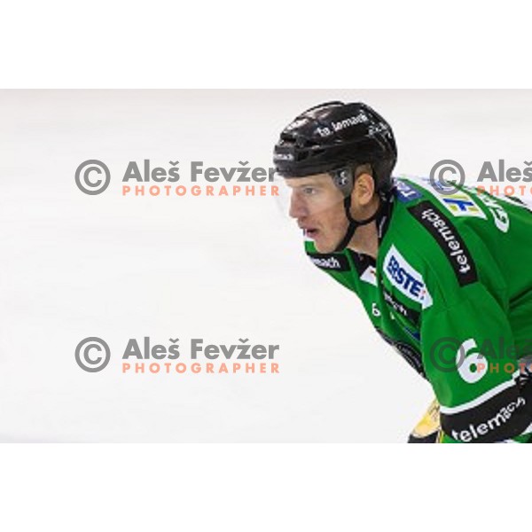 Bostjan Groznik of Olimpija during ice hockey match of 27th round of EBEL League in Season 2014/15 between HDD Telemach Olimpija and SAPA Fehervar AV 19, played in Tivoli Hall, Ljubljana, Slovenia, on December 14, 2014