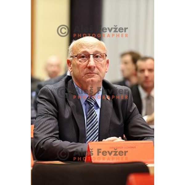 Bogdan Gabrovec, new president of Slovenian Olympic Committee after election on General Assembly of OKS in hotel Union, Ljubljana on December 16, 2014