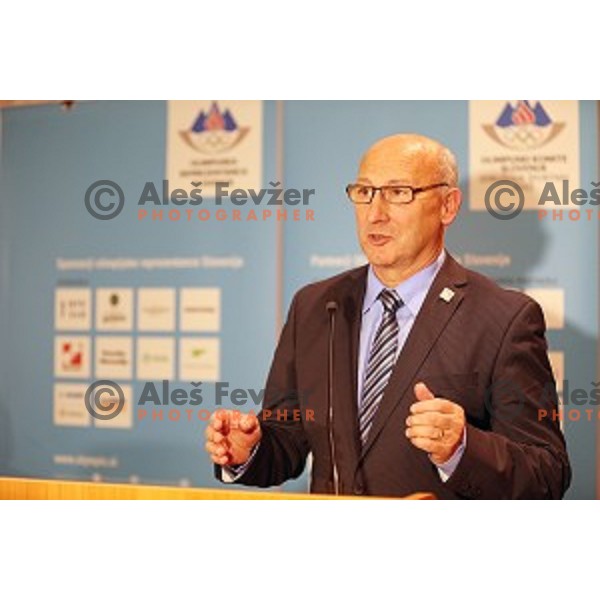 Bogdan Gabrovec, new president of Slovenian Olympic Committee after election on General Assembly of OKS in hotel Union, Ljubljana on December 16, 2014