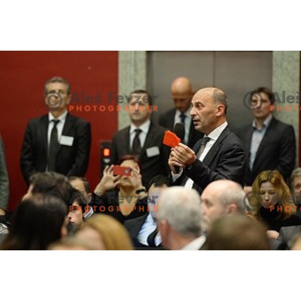 Marjan Batagelj at General Assembly of OKS in hotel Union, Ljubljana on December 16, 2014