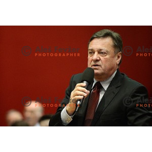 Zoran Jankovic at General Assembly of OKS in hotel Union, Ljubljana on December 16, 2014