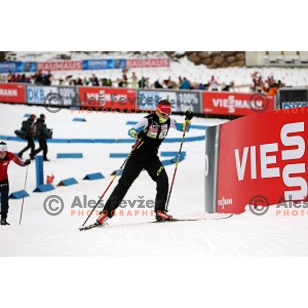 Andreja Mali during official training before first event of EBU Biathlon World Cup at Pokljuka, Slovenia on December 17, 2014
