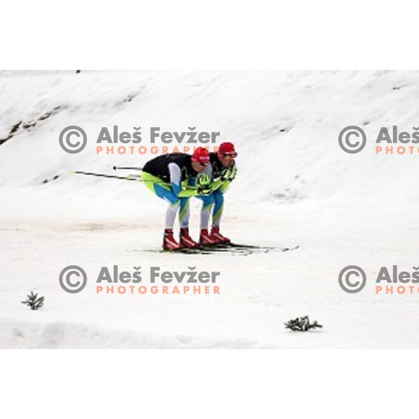 official training before first event of EBU Biathlon World Cup at Pokljuka, Slovenia on December 17, 2014