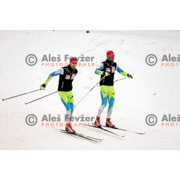official training before first event of EBU Biathlon World Cup at Pokljuka, Slovenia on December 17, 2014