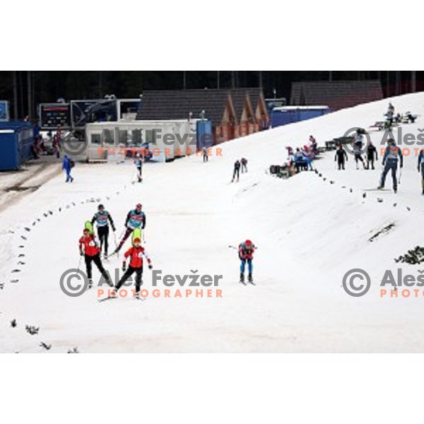 official training before first event of EBU Biathlon World Cup at Pokljuka, Slovenia on December 17, 2014