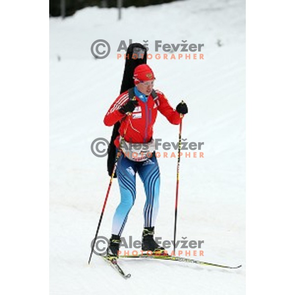 official training before first event of EBU Biathlon World Cup at Pokljuka, Slovenia on December 17, 2014