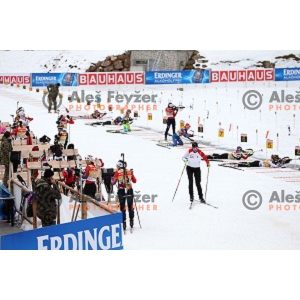 official training before first event of EBU Biathlon World Cup at Pokljuka, Slovenia on December 17, 2014
