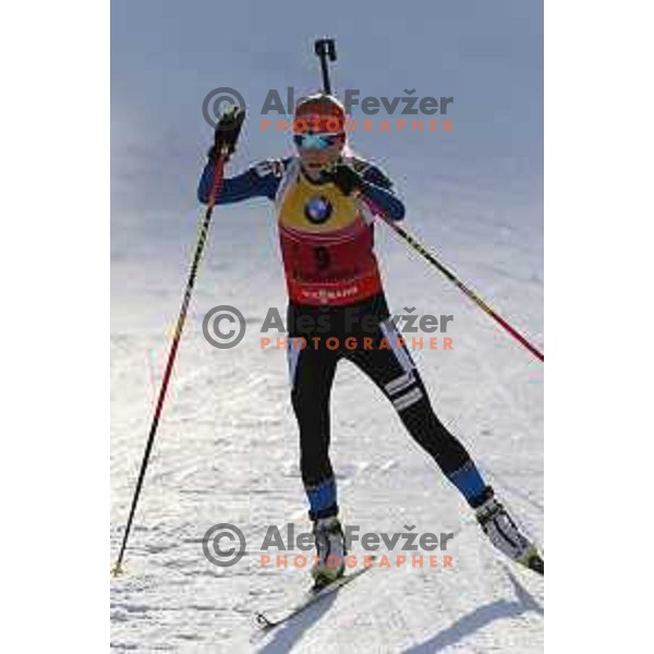 BMW IBU World Cup Biathlon women 7.5 km sprint at Pokljuka,Slovenia on December 18, 2014